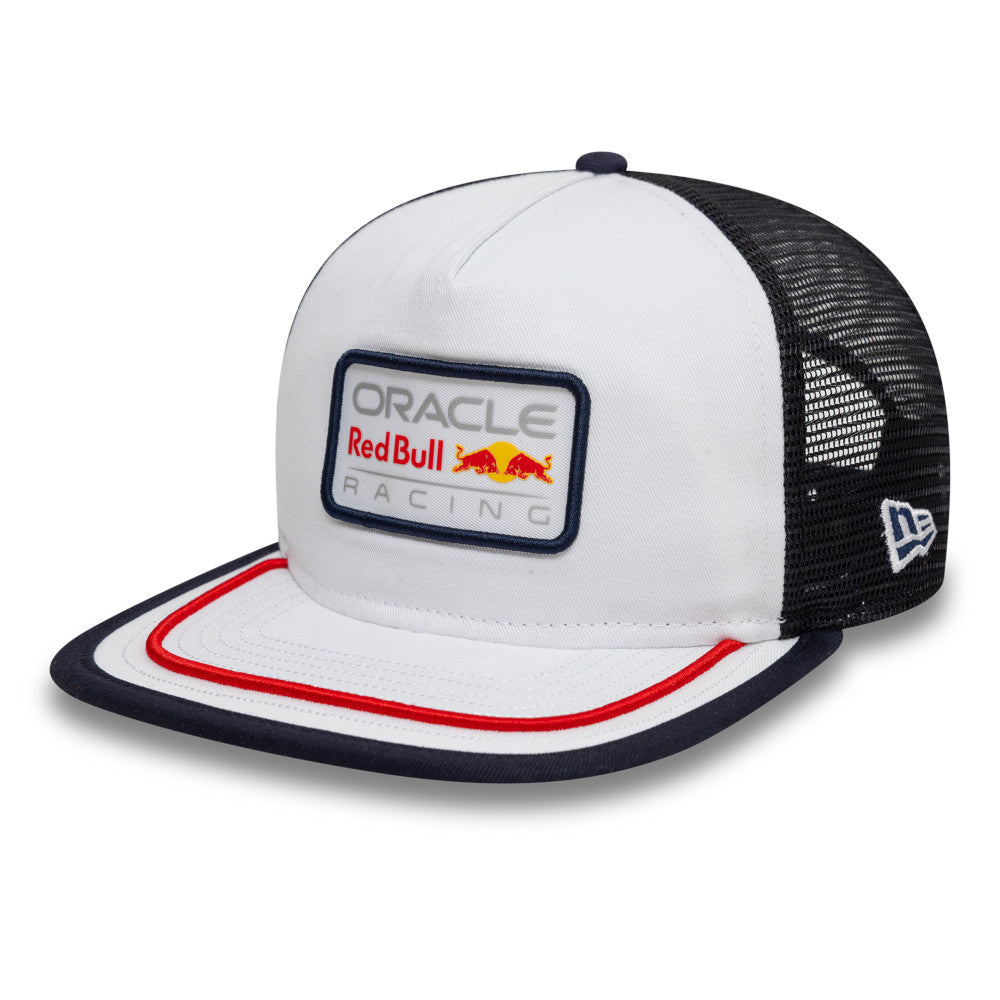 Oracle Red Bull Racing Hat - Formula 1 Retro 9Fifty The Golfer Trucker Snapback Cap - New Era